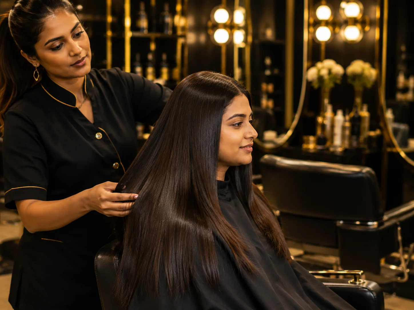 Keratin and hair treatment services at Studieo7 Thalambur
