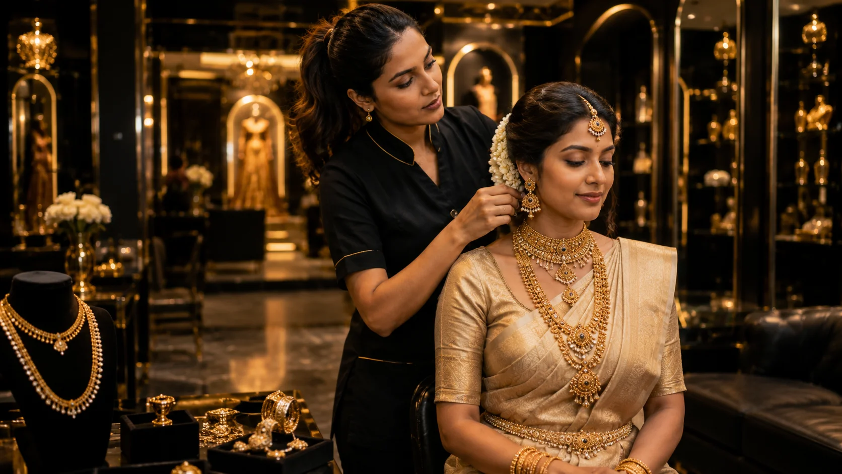Bridal jewellery service at Studieo7 Thalambur
