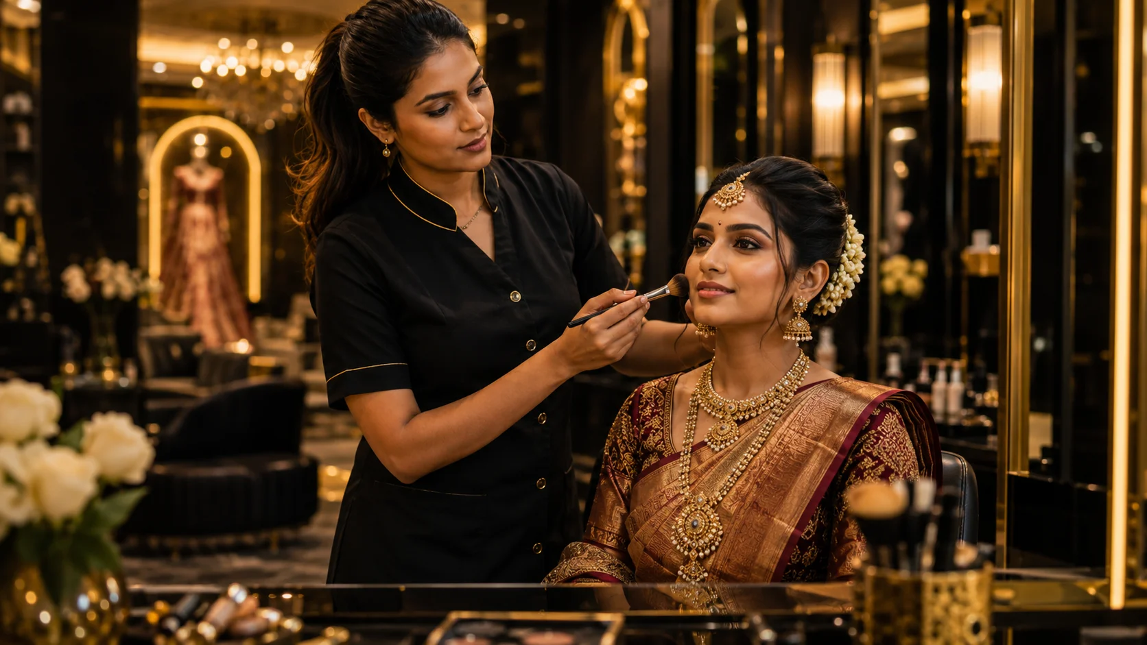 Bridal makeup service at Studieo7 Thalambur