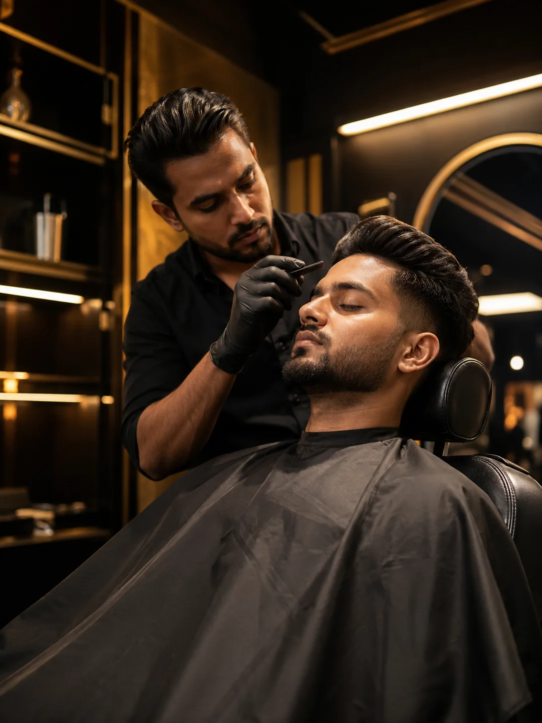 Men grooming service gallery at Studieo7 Thalambur