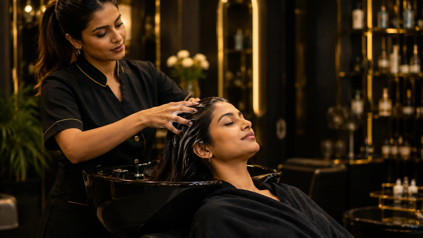 Hair spa service at Studieo7 Thalambur