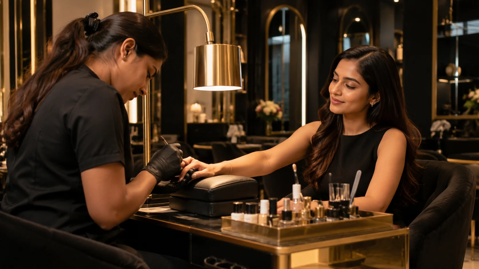 Nail art and nail extension service at Studieo7 Thalambur